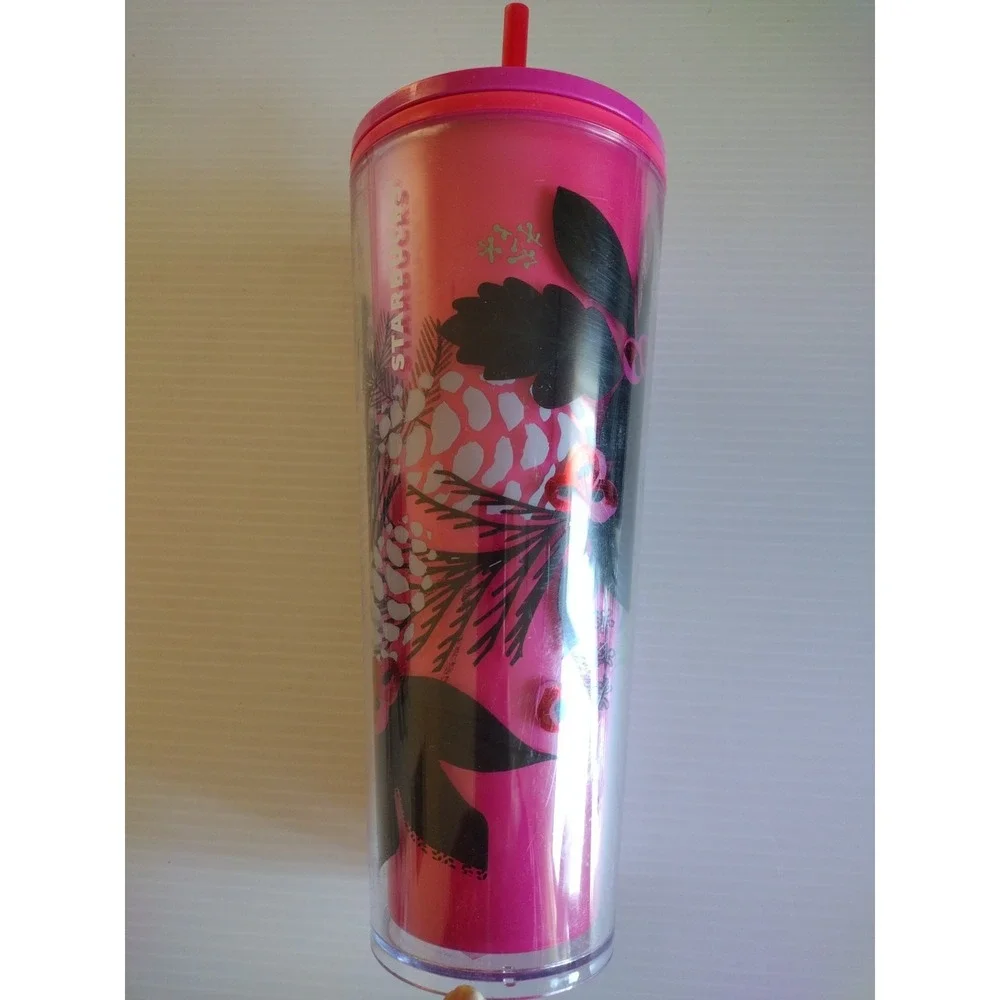 Pink Pinecone Starbucks‎ 2021 Winter Holiday Color Change Venti Cold Cup